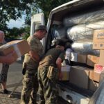 Волонтёры из Гиагинского района отправили на фронт 59 конвой с гуманитарным грузом