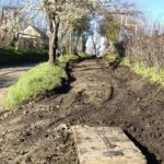 В станице Гиагинской начат ремонт тротуара